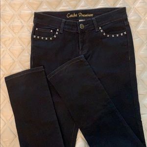 Caché Black Premium Skinny Jeans Size 2/32 Inseam